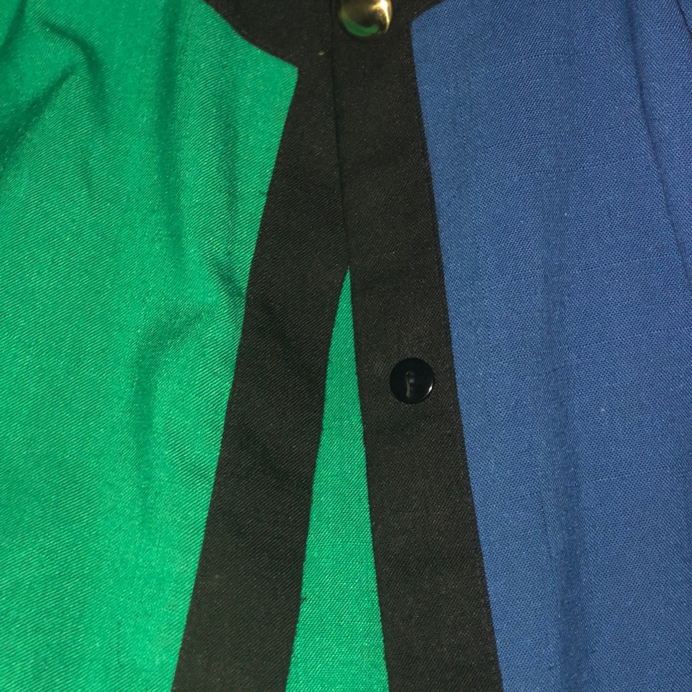 Leslie Fay Vintage Multi Color short sleeve blazer